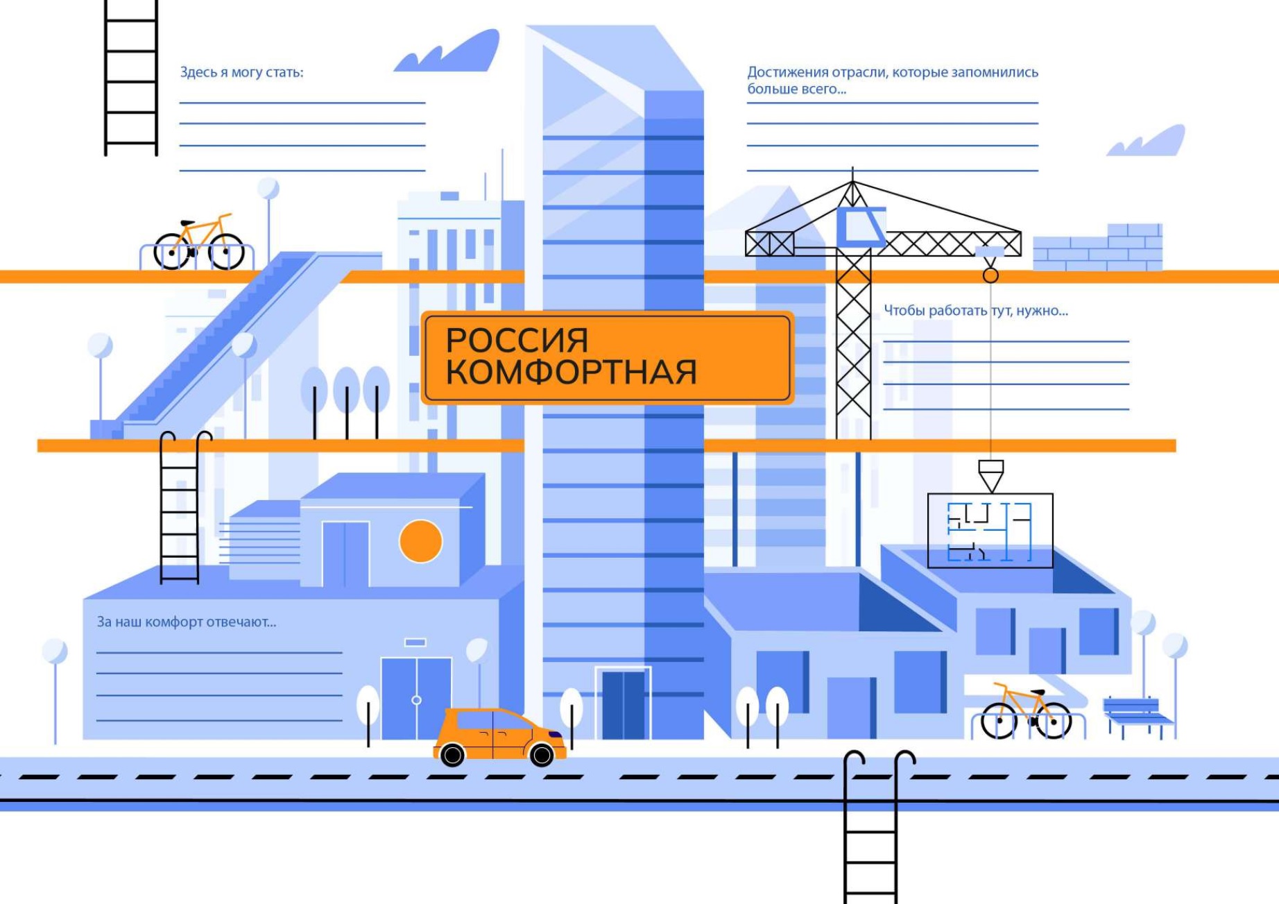 Профориентационное занятие «Россия комфортная (архитектура и строительство): узнаю о профессиях и достижениях в сфере строительства, архитектуры, ЖКХ».